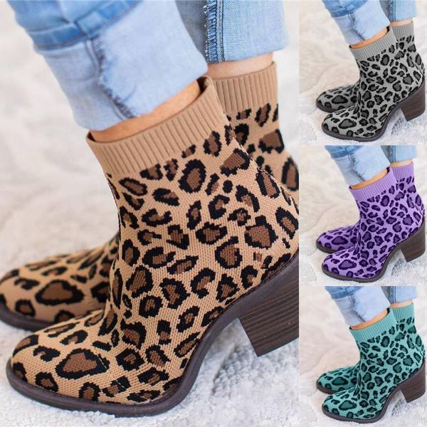 boots women's chunky heel wedges knitted elastic children leopard print large size winter autumn ankle shoes #40, Black
boots women's chunky heel wedges knitted elastic children leopard print large size winter autumn ankle shoes #40, Black