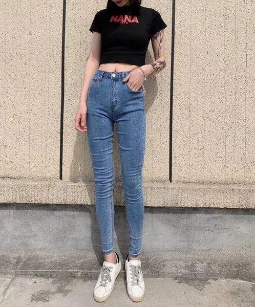 women's jeans straight pant streetwear vintage female high-waist bleached dm001, Blue
women's jeans straight pant streetwear vintage female high-waist bleached dm001, Blue