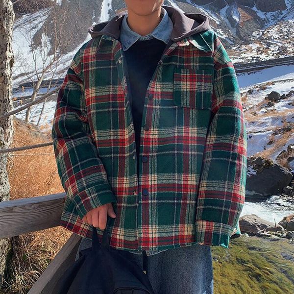2021 thickened short men's fashion retro casual plaid coat men wild style woolen jaket mens m- 0yf5, Black
2021 thickened short men's fashion retro casual plaid coat men wild style woolen jaket mens m- 0yf5, Black