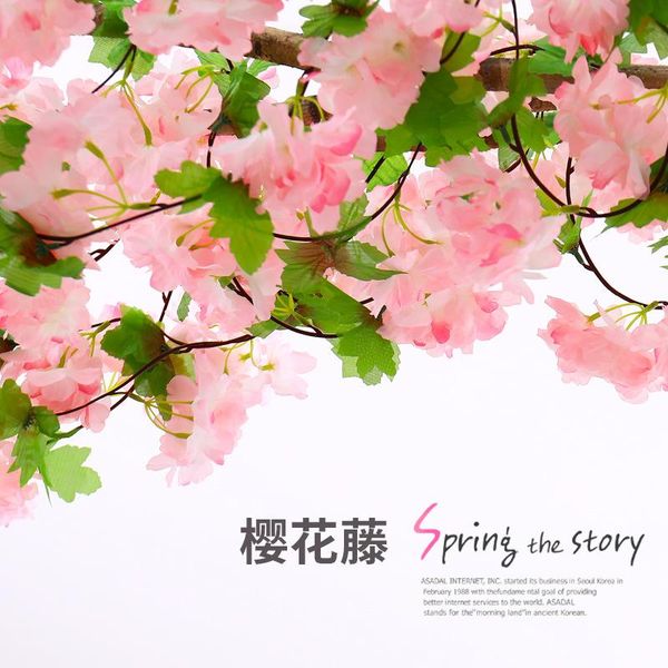 artificial flower ceiling decoration wedding artificial simulation flower vine plastic wickers cherry blossom
artificial flower ceiling decoration wedding artificial simulation flower vine plastic wickers cherry blossom