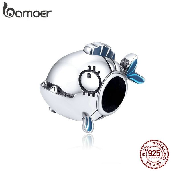 bamoer marine adventure series 925 sterling silver piranha fish metal charm for original bracelet women jewelry making scc1476 q0531, Black
bamoer marine adventure series 925 sterling silver piranha fish metal charm for original bracelet women jewelry making scc1476 q0531, Black