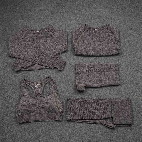 tracksuits fashion designer womens cotton yoga suit gymshark sportwear fitness sports five piece set 5pcs bra leggings outfits yogaworld, Gray
tracksuits fashion designer womens cotton yoga suit gymshark sportwear fitness sports five piece set 5pcs bra leggings outfits yogaworld, Gray