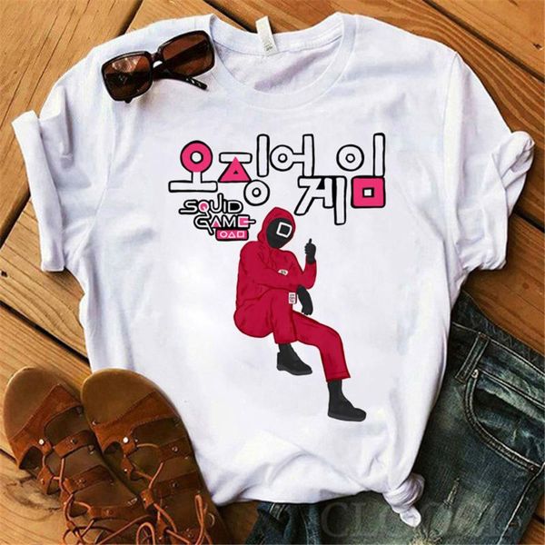 men's t-shirts cloocl est korean tv squid game 100% cotton 3d graphics letter pullovers casual streetwears men clothing, White;black
men's t-shirts cloocl est korean tv squid game 100% cotton 3d graphics letter pullovers casual streetwears men clothing, White;black