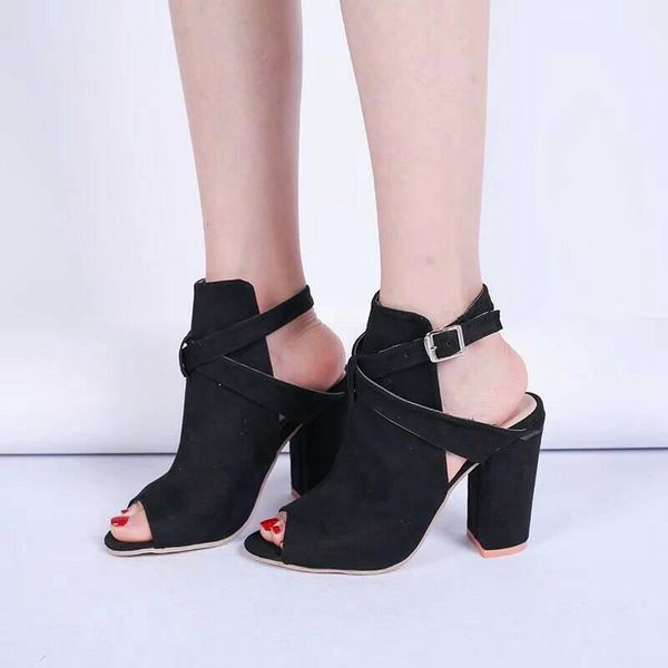 dress shoes women summer boots hollow out ankle for fish mouth thick heel ladies bota feminina plus size 42 43 a278, Black
dress shoes women summer boots hollow out ankle for fish mouth thick heel ladies bota feminina plus size 42 43 a278, Black