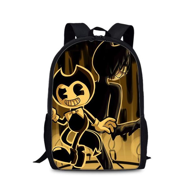 backpack 2021 bendy and the ink machine school bags for boys famous game printed teenager student book bag
backpack 2021 bendy and the ink machine school bags for boys famous game printed teenager student book bag