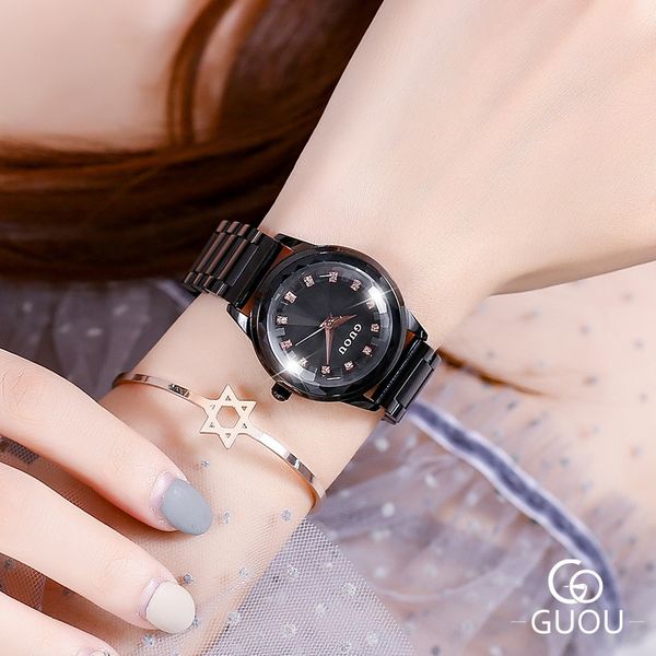 guou/, lady gu, watch waterproof fashion personality, tiktok, the same quartz watch., Slivery;brown
guou/, lady gu, watch waterproof fashion personality, tiktok, the same quartz watch., Slivery;brown