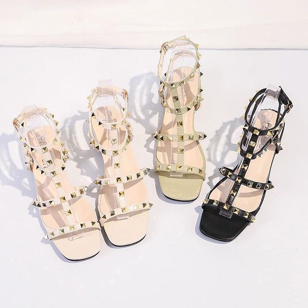 sandals 2021 summer korean style high heel chunky open toe rivet all-match women's large size, Black
sandals 2021 summer korean style high heel chunky open toe rivet all-match women's large size, Black