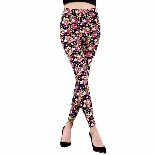 women's leggings ljcuiyao women push up high waist sportswear flowers printing gym stretch breathable knitted ankle-length pants, Black
women's leggings ljcuiyao women push up high waist sportswear flowers printing gym stretch breathable knitted ankle-length pants, Black
