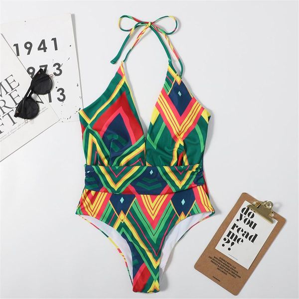 women one-piece swimsuits bikini push-up padded v neck high waist bandage printing thong swimwear beachwear 2021
women one-piece swimsuits bikini push-up padded v neck high waist bandage printing thong swimwear beachwear 2021