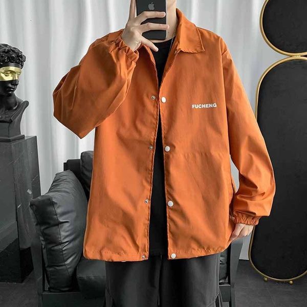 spring and autumn ins brand new tooling jacket men's korean fashion student cool lapel casual top, Black;brown
spring and autumn ins brand new tooling jacket men's korean fashion student cool lapel casual top, Black;brown