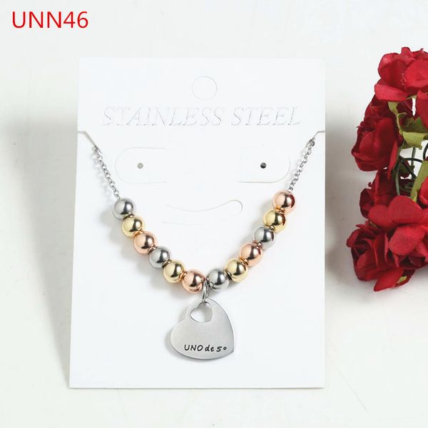 fashion women men silver color gold stainless steel hollow lover heart lock key uno de50 bead chian pendant neckalce jewelry
fashion women men silver color gold stainless steel hollow lover heart lock key uno de50 bead chian pendant neckalce jewelry