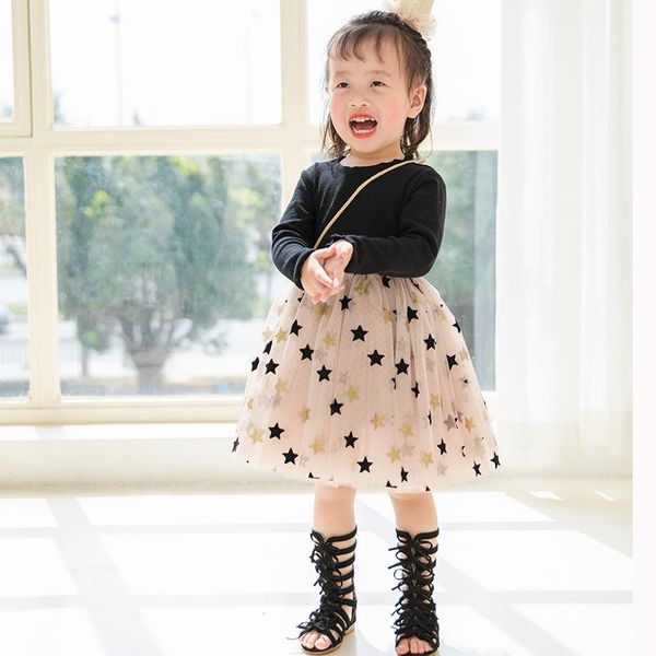 girl's dresses 2021 fashion korean style children's long sleeved princess pentagram vestidos kids casual elegant for girls, Red;yellow
girl's dresses 2021 fashion korean style children's long sleeved princess pentagram vestidos kids casual elegant for girls, Red;yellow