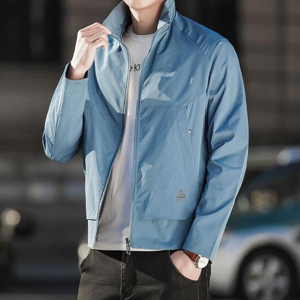 men's jackets spring and autumn jacket men stand collar outwear lightweight casual coat fall windbreaker korean fashion, Black;brown
men's jackets spring and autumn jacket men stand collar outwear lightweight casual coat fall windbreaker korean fashion, Black;brown