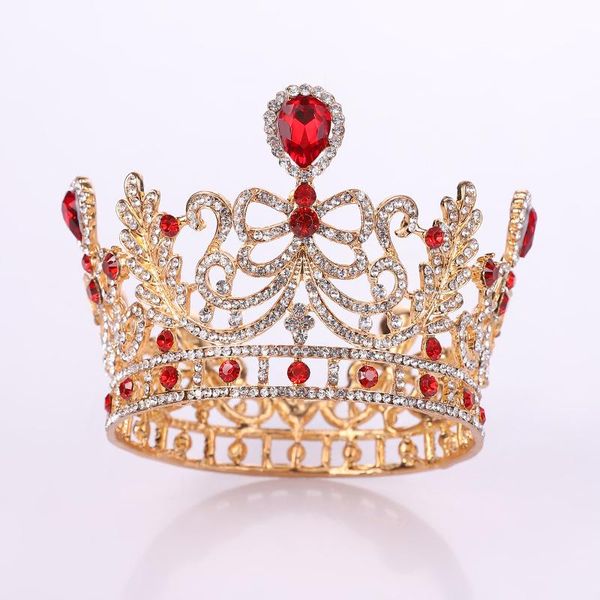 hair clips & barrettes queen round red rhinestone bridal tiaras and crowns women crystal baroque bride jewelry pageant diadem wedding access, Golden;silver
hair clips & barrettes queen round red rhinestone bridal tiaras and crowns women crystal baroque bride jewelry pageant diadem wedding access, Golden;silver