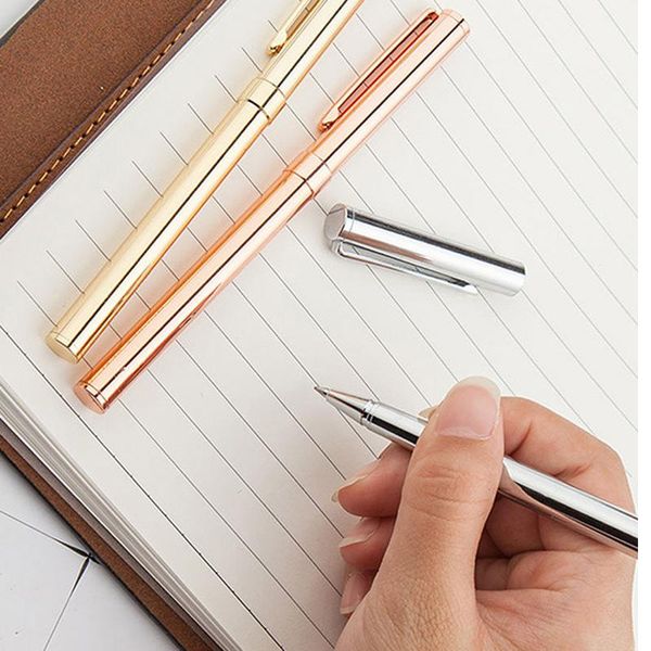ballpoint pens metal rollerball pen 0.5mm rose gold for school office writing supplies business stationery gifts, Blue;orange
ballpoint pens metal rollerball pen 0.5mm rose gold for school office writing supplies business stationery gifts, Blue;orange