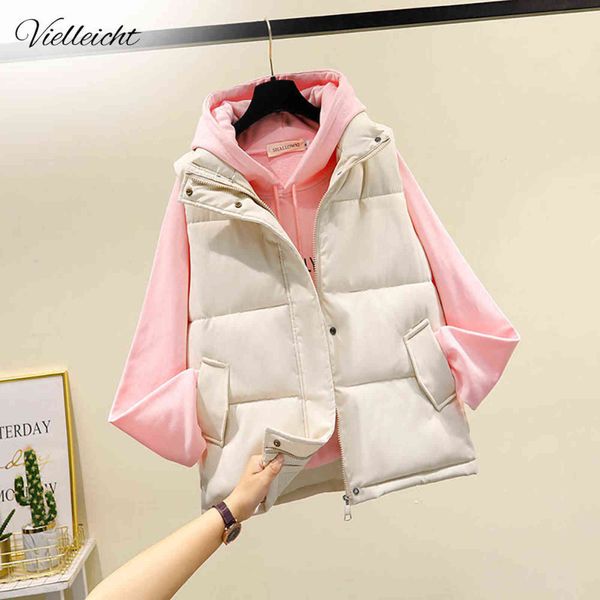 vielleicht winter women sleeveless vest warm plus size 3xl down cotton padded waistcoat female mandarin collar vest jacket 211130, Black;white
vielleicht winter women sleeveless vest warm plus size 3xl down cotton padded waistcoat female mandarin collar vest jacket 211130, Black;white