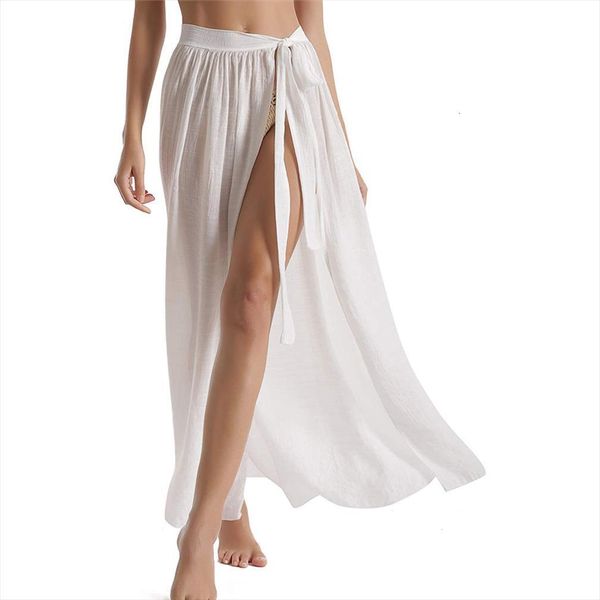 beach silk summer semi women skirt sheer swimwear cover ups wrap split maxi long tie up white, Black
beach silk summer semi women skirt sheer swimwear cover ups wrap split maxi long tie up white, Black