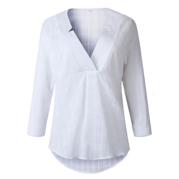 2021 new spring summer plus size shirt women clothes v-neck long sleeve streetwear womens and blouses office blouse femme ceu7, White
2021 new spring summer plus size shirt women clothes v-neck long sleeve streetwear womens and blouses office blouse femme ceu7, White