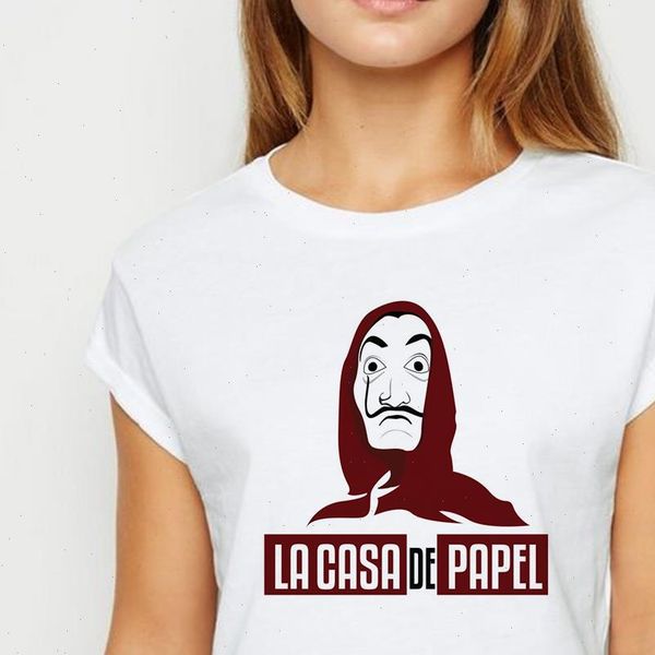 new la casa de papel tshirt avant garde graphic young female t shirt harajuku spring summer oversize round collar t shirt, White
new la casa de papel tshirt avant garde graphic young female t shirt harajuku spring summer oversize round collar t shirt, White