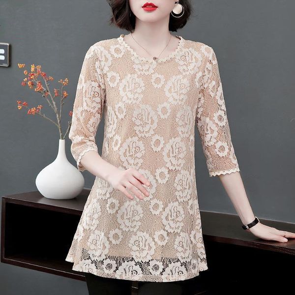 women spring summer style lace blouses shirts lady casual half sleeve o-neck flower printed lace blusas df3737, White
women spring summer style lace blouses shirts lady casual half sleeve o-neck flower printed lace blusas df3737, White