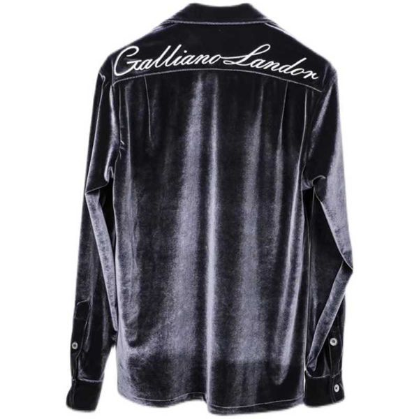 men's casual shirts independent 20ss silver embroidery blue velvet long sleeve coat zhang yixing same gl shirt, White;black
men's casual shirts independent 20ss silver embroidery blue velvet long sleeve coat zhang yixing same gl shirt, White;black