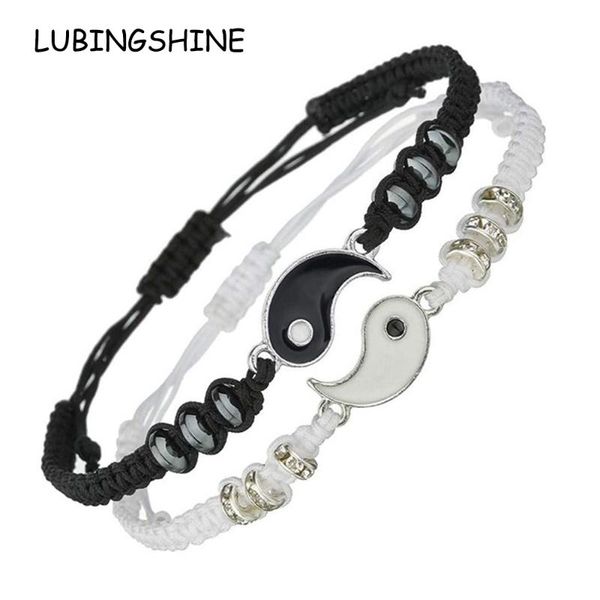charm bracelets friend for 2 matching yin yang adjustable cord bracelet friendship relationship boyfriend girlfriend gift, Golden;silver
charm bracelets friend for 2 matching yin yang adjustable cord bracelet friendship relationship boyfriend girlfriend gift, Golden;silver