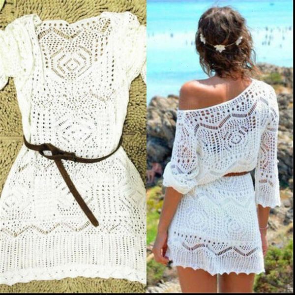 off shoulder crochet hollow dress women summer 2021 long sleeve white mini party dresses women clothing, Black;gray
off shoulder crochet hollow dress women summer 2021 long sleeve white mini party dresses women clothing, Black;gray