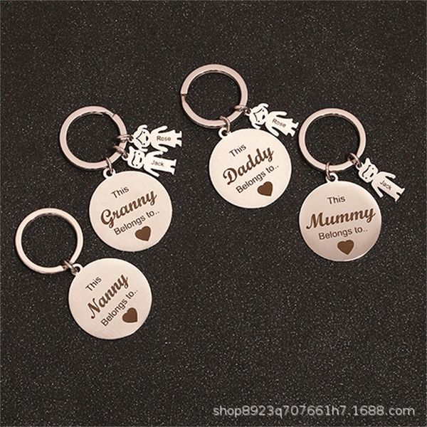 key rings fashion round brand stainls steel key chain lettering pendant gift, Slivery;golden
key rings fashion round brand stainls steel key chain lettering pendant gift, Slivery;golden