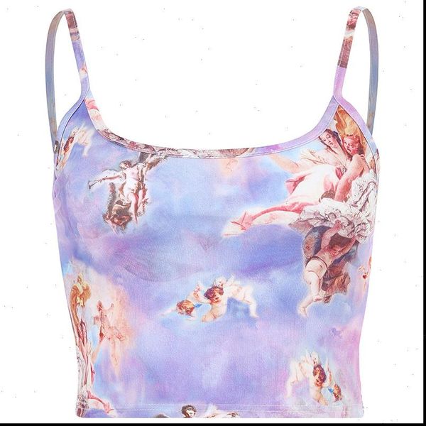 2021 women cropped angel print camis streetwear feminino summer camisole camisola crop vest tank, White
2021 women cropped angel print camis streetwear feminino summer camisole camisola crop vest tank, White