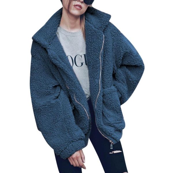 women's jackets faux fur coat women warm soft zipper jacket female plush overcoat pocket casual outwear outerwear, Black;brown
women's jackets faux fur coat women warm soft zipper jacket female plush overcoat pocket casual outwear outerwear, Black;brown