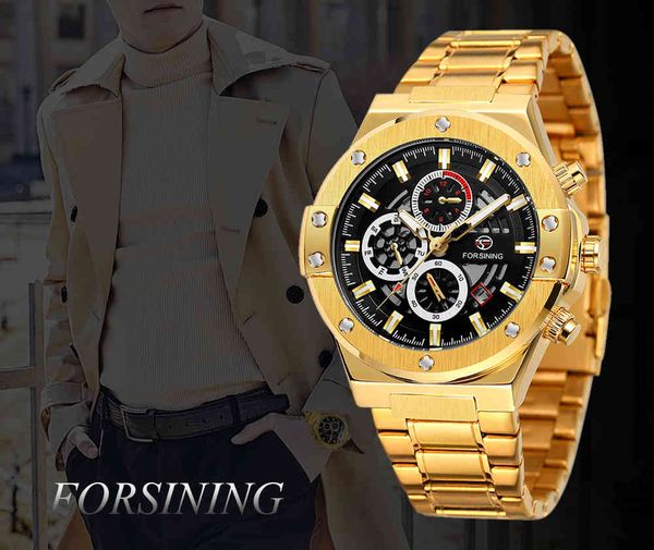 forsining multifunctional three-eye six-needle men watches skeleton automatic mechanical man clock relogio masculi, Slivery;brown
forsining multifunctional three-eye six-needle men watches skeleton automatic mechanical man clock relogio masculi, Slivery;brown