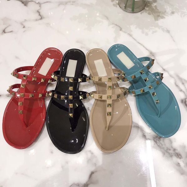with box 2021 summer women flip flops slippers flat sandals bow rivet fashion pvc crystal beach shoes 35-40, Black
with box 2021 summer women flip flops slippers flat sandals bow rivet fashion pvc crystal beach shoes 35-40, Black