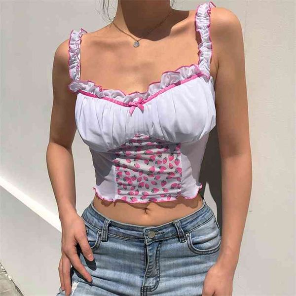 milkmaid women patchwork mesh sleeveless crop s tees ladies printed frill backless cami ruched 210607, White
milkmaid women patchwork mesh sleeveless crop s tees ladies printed frill backless cami ruched 210607, White