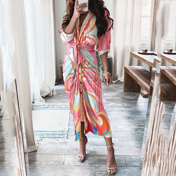 casual dresses bohemian women long autumn women's print cardigan dress with belted waist and button sleeves vestidos, Black;gray
casual dresses bohemian women long autumn women's print cardigan dress with belted waist and button sleeves vestidos, Black;gray