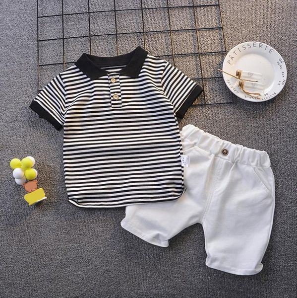 summer boy clothing baby set short sleeve clothes children cotton lapel striped t shirt pants 2 piece, White
summer boy clothing baby set short sleeve clothes children cotton lapel striped t shirt pants 2 piece, White