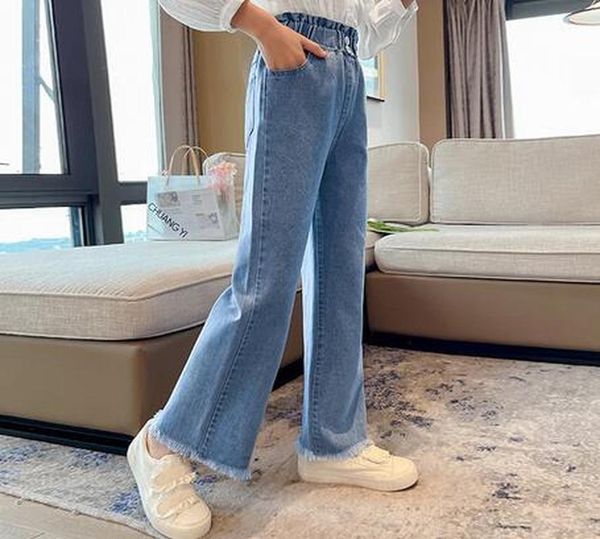 jeans spring for girl high waist girls fashion kids wide leg pants autumn children's clothing casual button denim, Blue
jeans spring for girl high waist girls fashion kids wide leg pants autumn children's clothing casual button denim, Blue