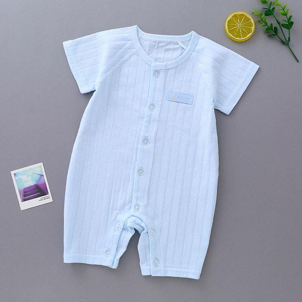 jumpsuits infant clothing summer baby cotton jumpsuit thin breathable 0-1 year old clothes boy short sleeve crawler born girl outfit, Blue
jumpsuits infant clothing summer baby cotton jumpsuit thin breathable 0-1 year old clothes boy short sleeve crawler born girl outfit, Blue