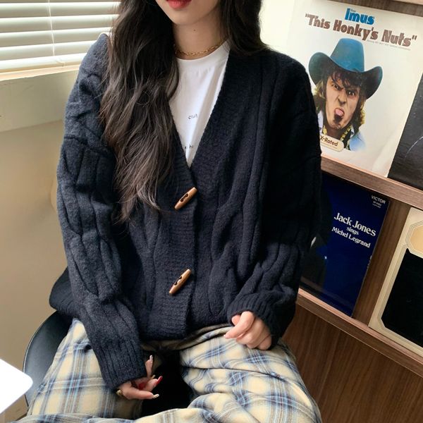 2021 new 3colors autumn korean style knittd cardigans loose twist thick warm sweaters cardigan womens (c8165) fgab, White;black
2021 new 3colors autumn korean style knittd cardigans loose twist thick warm sweaters cardigan womens (c8165) fgab, White;black