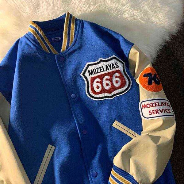 men's jacket y2k fall and winter fashion trendy brand baseball uniform men's and women's delivery 211110, Black;brown
men's jacket y2k fall and winter fashion trendy brand baseball uniform men's and women's delivery 211110, Black;brown