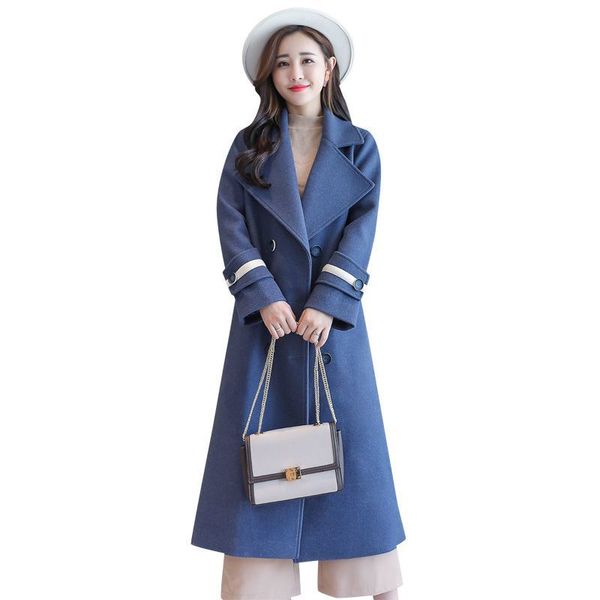 mixtures of wool new autumn european winter high-end women size big bouble breasted long women's thick coat outwear o708 ggm4, Black
mixtures of wool new autumn european winter high-end women size big bouble breasted long women's thick coat outwear o708 ggm4, Black