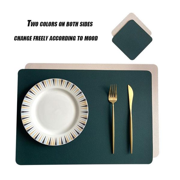 mats & pads 3pcs/set double-sided use faux leather placemats tablemats easy to clean for kitchen dining table restaurant a tiny gift
mats & pads 3pcs/set double-sided use faux leather placemats tablemats easy to clean for kitchen dining table restaurant a tiny gift