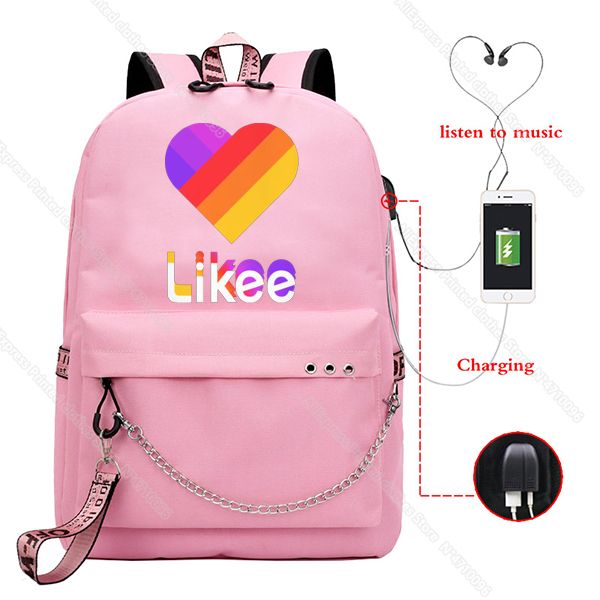 2020 likee backpack usb charge likee video app lapbackpack teenage girls school bags russian styles zipper book bag students
2020 likee backpack usb charge likee video app lapbackpack teenage girls school bags russian styles zipper book bag students