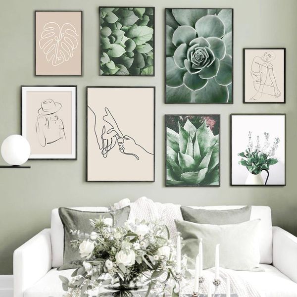 green leaf plant abstract lines monstera nordic posters and prints wall art canvas painting wall pictures for living room decor
green leaf plant abstract lines monstera nordic posters and prints wall art canvas painting wall pictures for living room decor