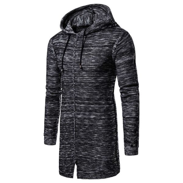autumn and winter 2021 new mid hooded long sleeve sweater men's fashion, White;black
autumn and winter 2021 new mid hooded long sleeve sweater men's fashion, White;black
