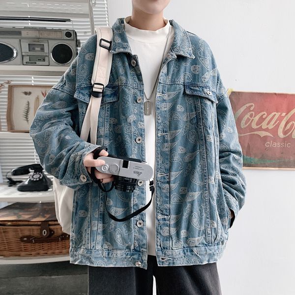 men's jackets cashew printed jacket for men spring fashion trends clothes m-5xl plus size denim large jean streetwear jackets w2j9, Black;brown
men's jackets cashew printed jacket for men spring fashion trends clothes m-5xl plus size denim large jean streetwear jackets w2j9, Black;brown