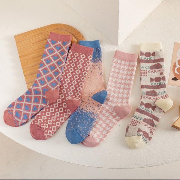 men's socks 1 pair autumn/winter pink warm women's tube fashion trend wild style love cotton cute, Black
men's socks 1 pair autumn/winter pink warm women's tube fashion trend wild style love cotton cute, Black