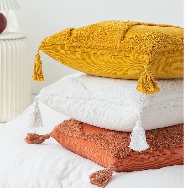 cushion/decorative pillow home decoration cushion cover 45x45cm white yellow green ambor color tufting diamond tassels handmade for sofa bed
cushion/decorative pillow home decoration cushion cover 45x45cm white yellow green ambor color tufting diamond tassels handmade for sofa bed