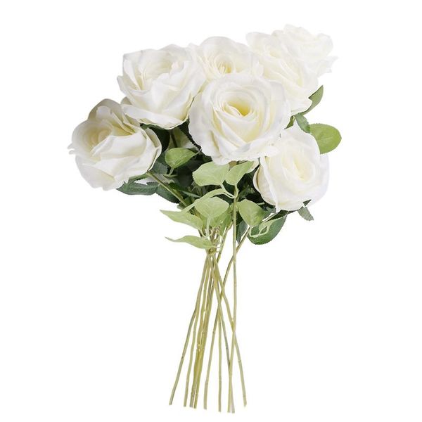 decorative flowers & wreaths artificial rose silk flower fake bouquets arrangment for home party wedding garden decor,10pcs
decorative flowers & wreaths artificial rose silk flower fake bouquets arrangment for home party wedding garden decor,10pcs