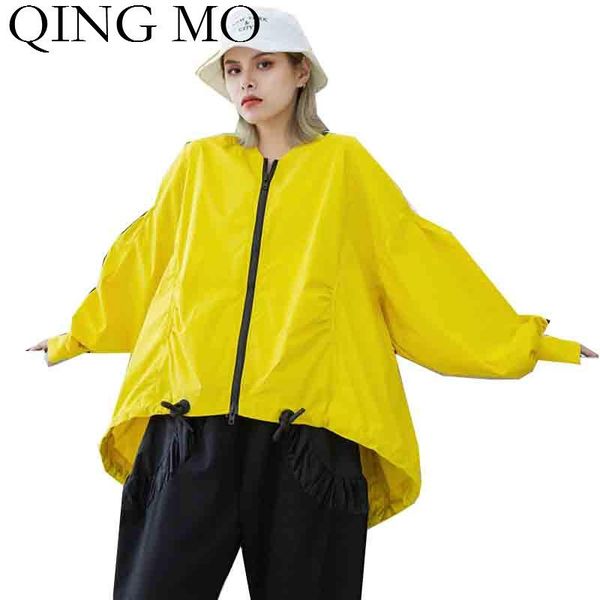 women's trench coats qing mo black yellow women baseball coat 2021 drawstring female plus size loose outwear oversized zqy3584, Tan;black
women's trench coats qing mo black yellow women baseball coat 2021 drawstring female plus size loose outwear oversized zqy3584, Tan;black