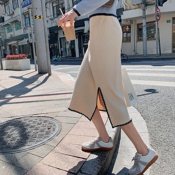 skirts with sweater medium length skirt autumn and winter 2021 slim versatile split thickened knitted hip, Black
skirts with sweater medium length skirt autumn and winter 2021 slim versatile split thickened knitted hip, Black